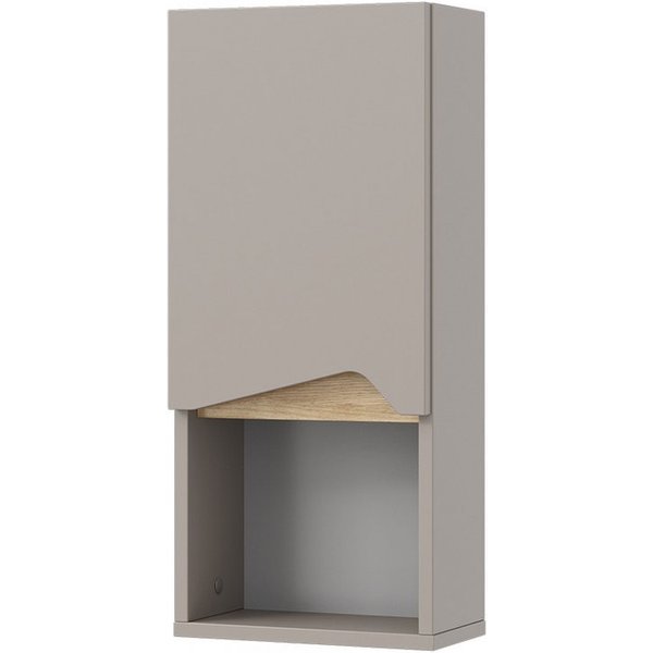 Vicco Hängeschrank Marelle, Greige/Greige, 30 x 67 cm mit Tür und offenem Fach (1-St)