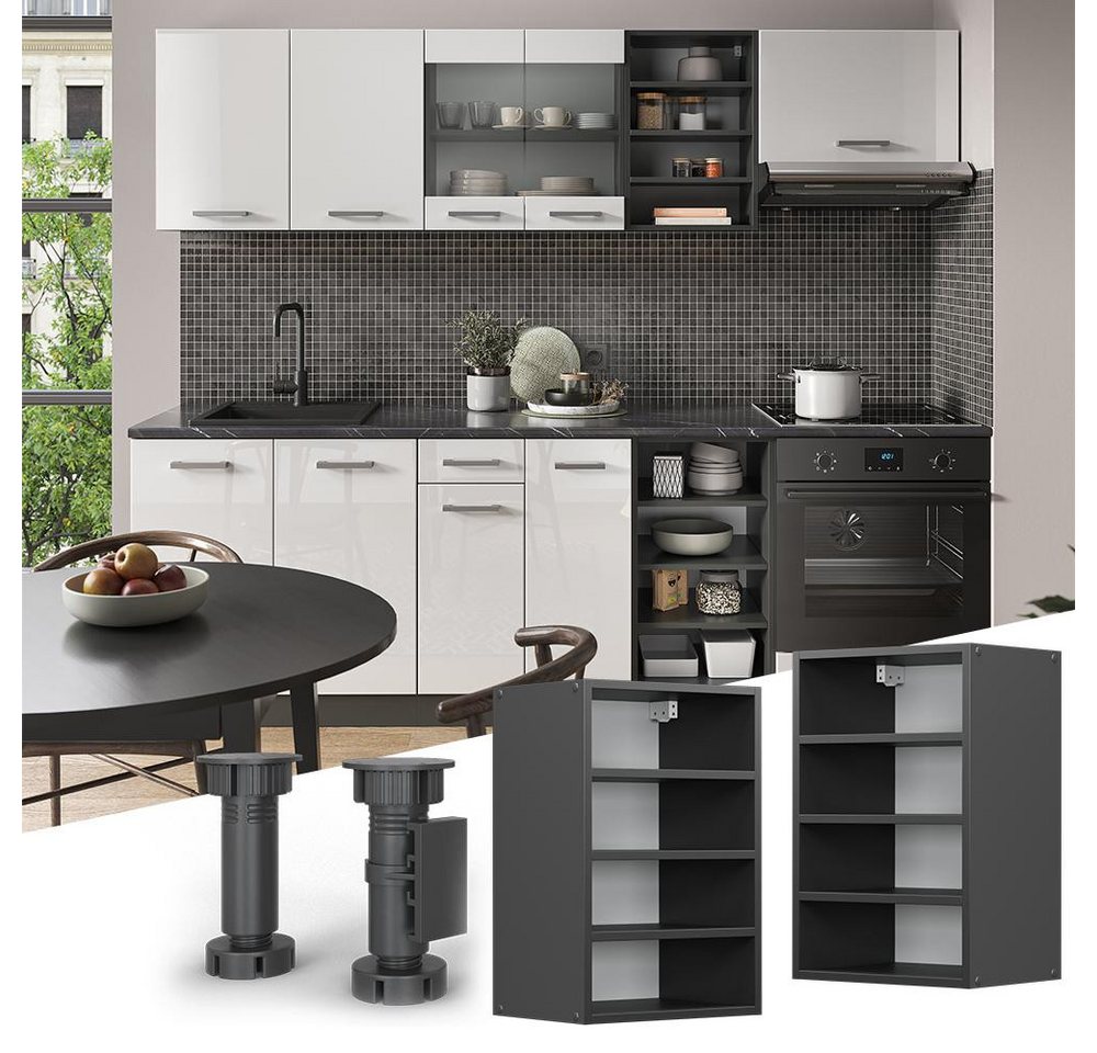 Vicco Hängeschrank R-Line, Anthrazit/Anthrazit, 40 cm (1-St) – Bild 2 von 5