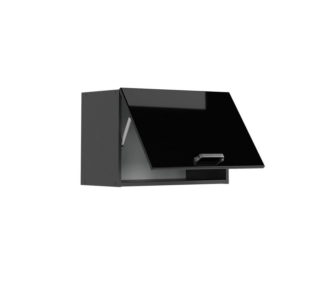 Vicco Hängeschrank R-Line, Schwarz Hochglanz/Anthrazit, 60 cm Flach (1-St) – Bild 4 von 5