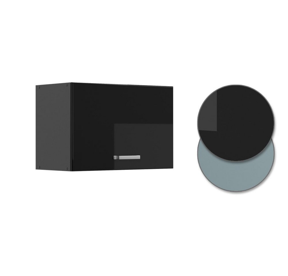 Vicco Hängeschrank R-Line, Schwarz Hochglanz/Anthrazit, 60 cm Flach (1-St) – Bild 5 von 5