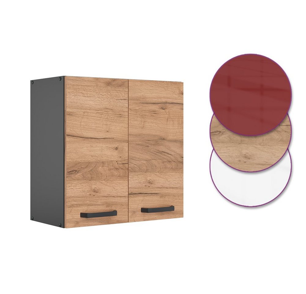 Vicco Hängeschrank R-Line, Goldkraft Eiche/Anthrazit, 60 cm (1-St) – Bild 5 von 5