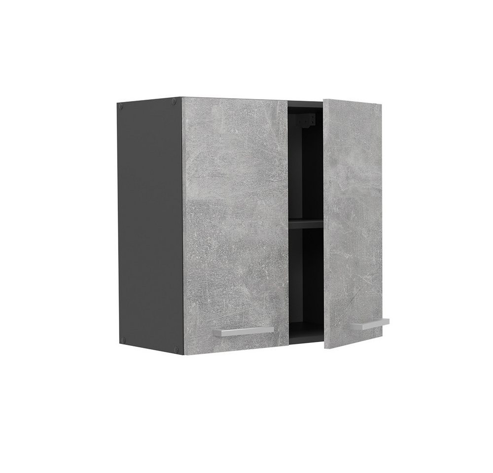 Vicco Hängeschrank R-Line, Beton/Anthrazit, 60 cm (1-St) – Bild 4 von 5