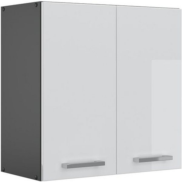 Vicco Hängeschrank R-Line, Weiß Hochglanz/Anthrazit, 60 cm (1-St)
