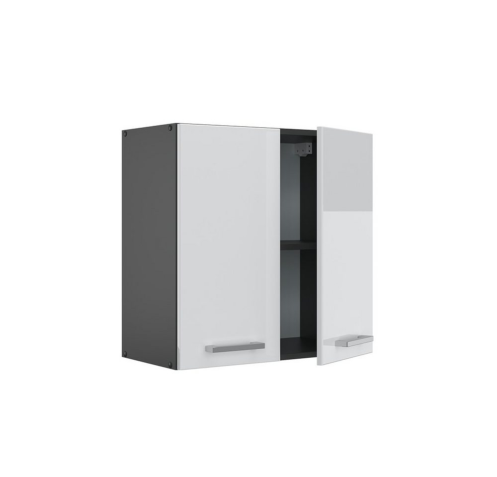 Vicco Hängeschrank R-Line, Weiß Hochglanz/Anthrazit, 60 cm (1-St) – Bild 4 von 5