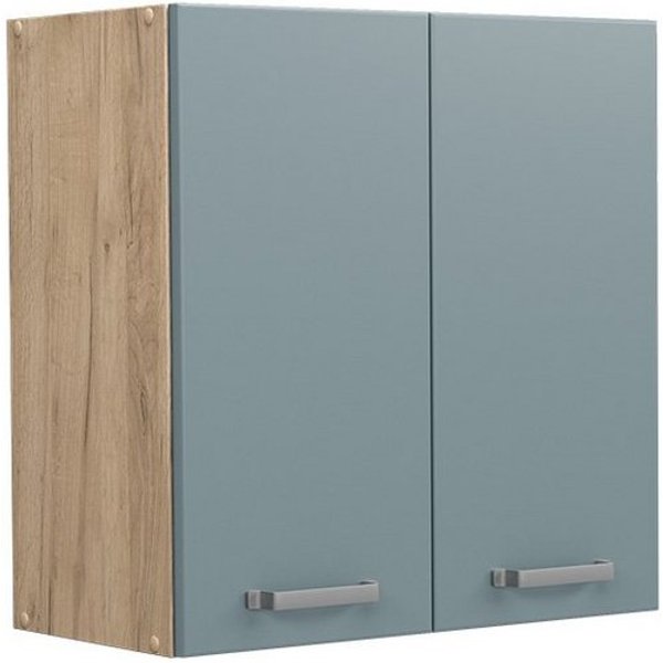 Vicco Hängeschrank R-Line, Blau-Grau/Goldkraft Eiche, 60 cm (1-St)