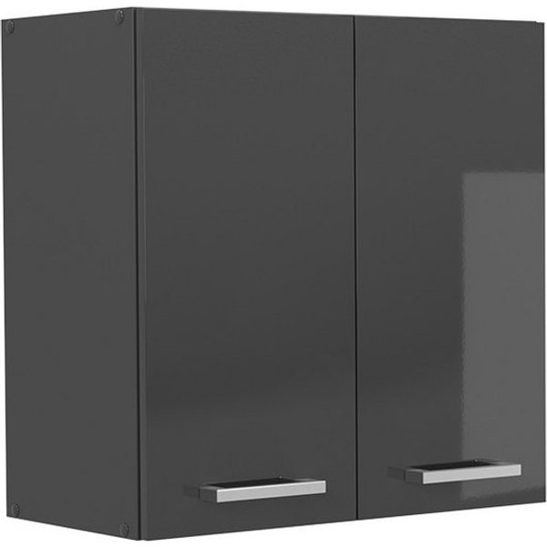 Vicco Hängeschrank R-Line, Anthrazit Hochglanz/Anthrazit, 60 cm (1-St)