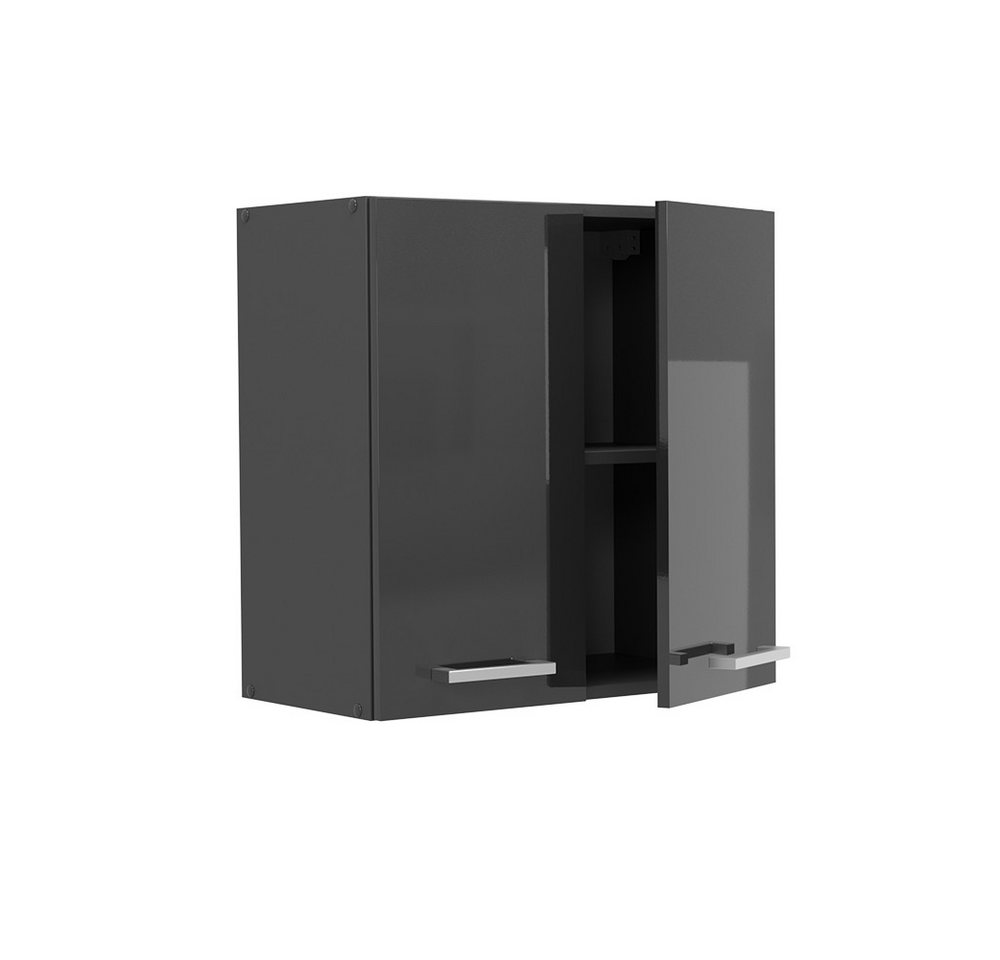 Vicco Hängeschrank R-Line, Anthrazit Hochglanz/Anthrazit, 60 cm (1-St) – Bild 4 von 5