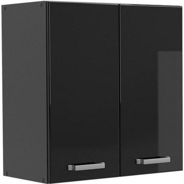 Vicco Hängeschrank R-Line, Schwarz Hochglanz/Anthrazit, 60 cm (1-St)
