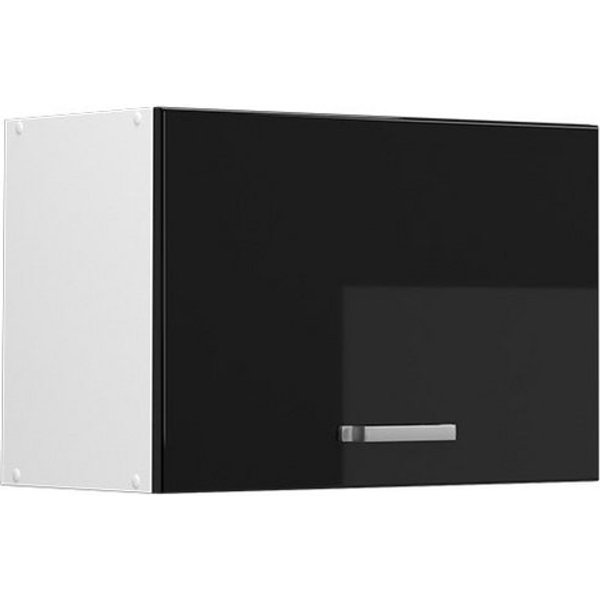 Vicco Hängeschrank R-Line, Schwarz Hochglanz/Weiß, 60 cm Flach (1-St)