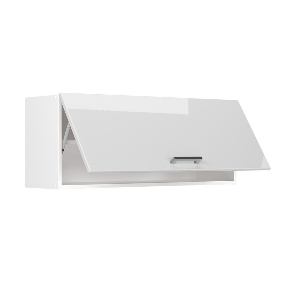 Vicco Hängeschrank R-Line, Weiß Hochglanz/Weiß, 100 cm Flach (1-St) – Bild 3 von 5