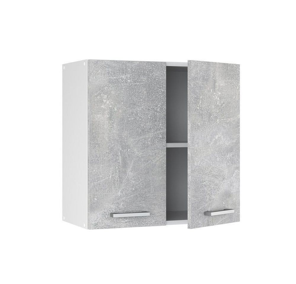 Vicco Hängeschrank R-Line, Beton/Weiß, 60 cm (1-St) – Bild 4 von 5