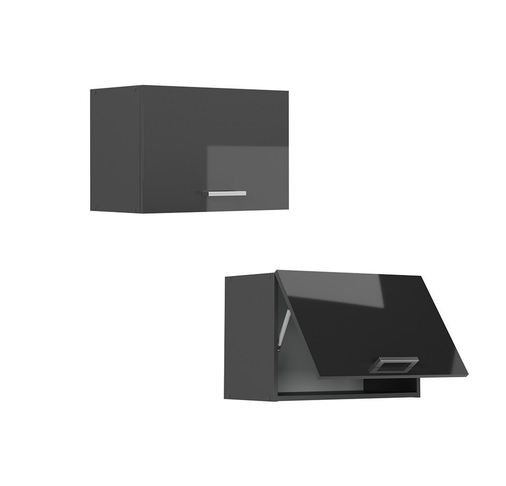 Vicco Hängeschrank R-Line, Anthrazit Hochglanz/Anthrazit, 60 cm Flach (1-St) – Bild 5 von 5
