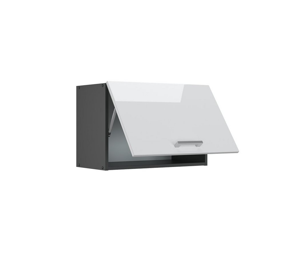 Vicco Hängeschrank R-Line, Weiß Hochglanz/Anthrazit, 60 cm Flach (1-St) – Bild 4 von 5