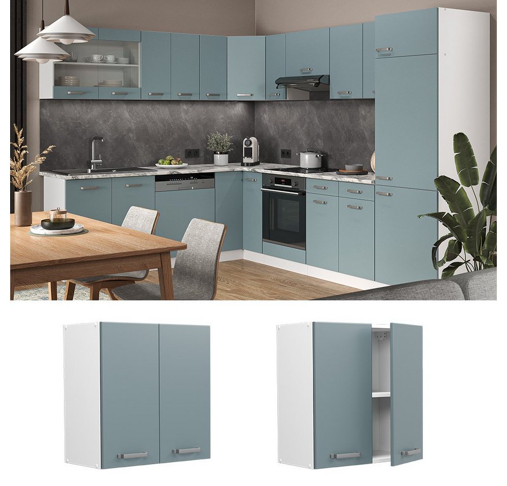 Vicco Hängeschrank R-Line, Blau-Grau/Weiß, 60 cm (1-St) – Bild 2 von 5
