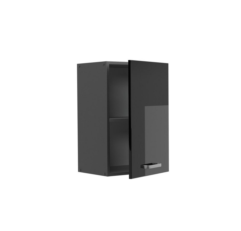 Vicco Hängeschrank R-Line, Schwarz Hochglanz/Anthrazit, 40 cm (1-St) – Bild 4 von 5