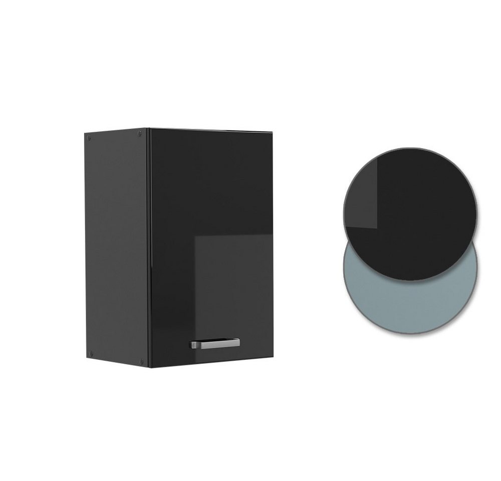 Vicco Hängeschrank R-Line, Schwarz Hochglanz/Anthrazit, 40 cm (1-St) – Bild 5 von 5
