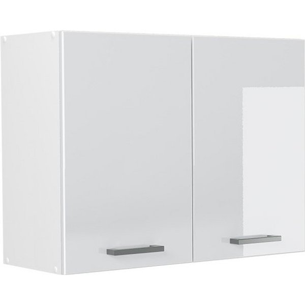 Vicco Hängeschrank R-Line, Weiß Hochglanz/Weiß, 80 cm (1-St)