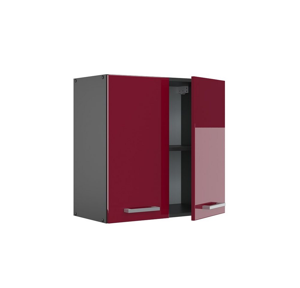 Vicco Hängeschrank R-Line, Rot Hochglanz/Anthrazit, 60 cm (1-St) – Bild 4 von 5