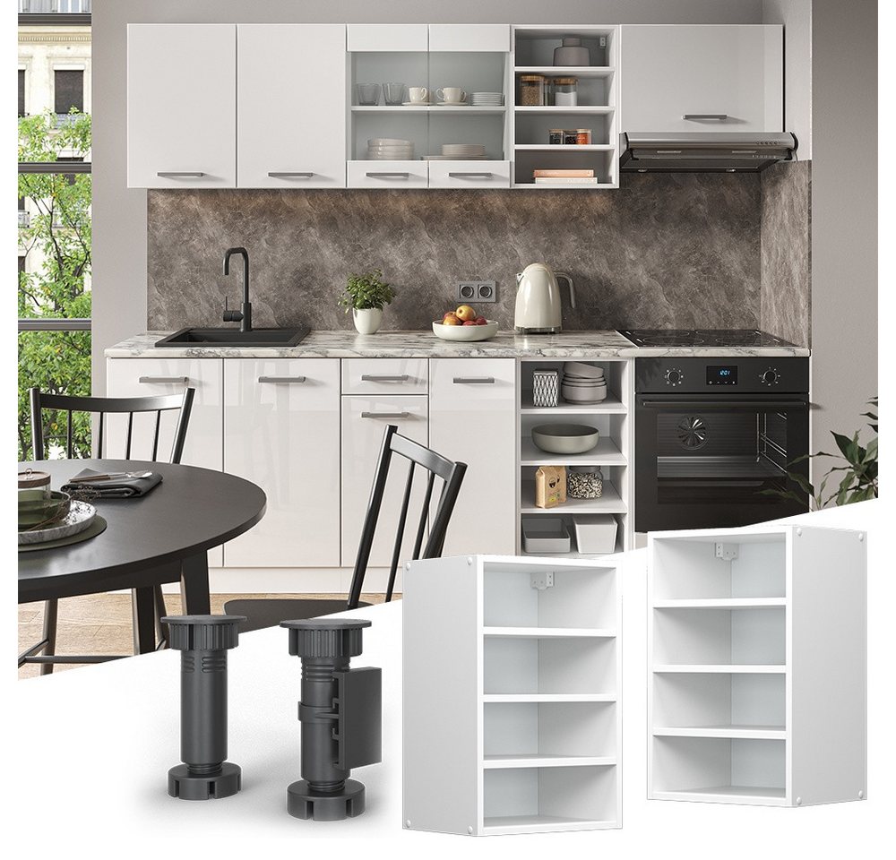 Vicco Hängeschrank R-Line, Weiß/Weiß, 40 cm (1-St) – Bild 2 von 5