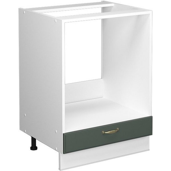 Vicco Herdumbauschrank Fame-Line, Grün-Gold Landhaus/Weiß, 60 cm ohne Arbeitsplatte (1-St)