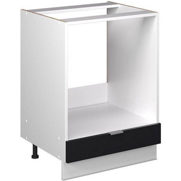 Vicco Herdumbauschrank Fame-Line, Schwarz gestreift/Weiß, 60 cm ohne Arbeitsplatte (1-St)