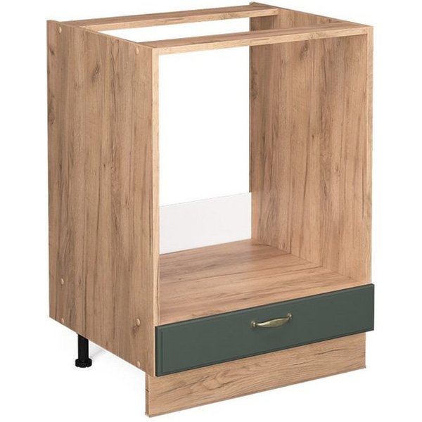 Vicco Herdumbauschrank Fame-Line, Grün-Gold Landhaus/Eiche, 60 cm ohne Arbeitsplatte (1-St)
