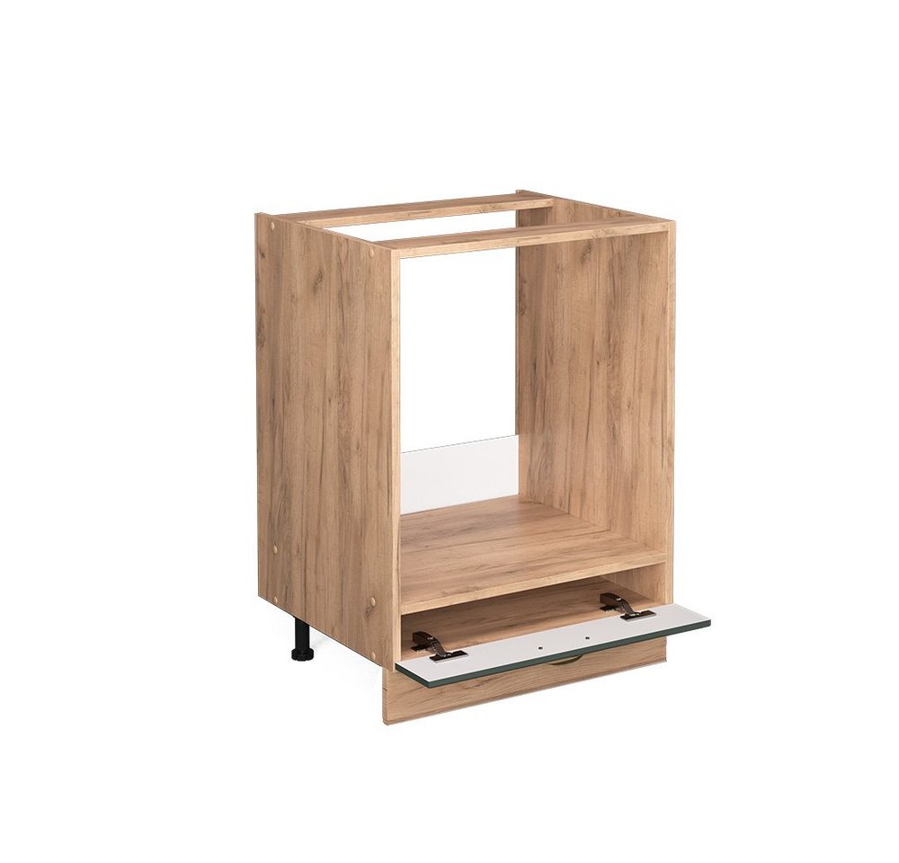Vicco Herdumbauschrank Fame-Line, Grün-Gold Landhaus/Eiche, 60 cm ohne Arbeitsplatte (1-St) – Bild 5 von 5