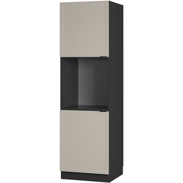 Vicco Herdumbauschrank Fame-Line, GrauBeige/Anthrazit, 60 cm offen (1-St)