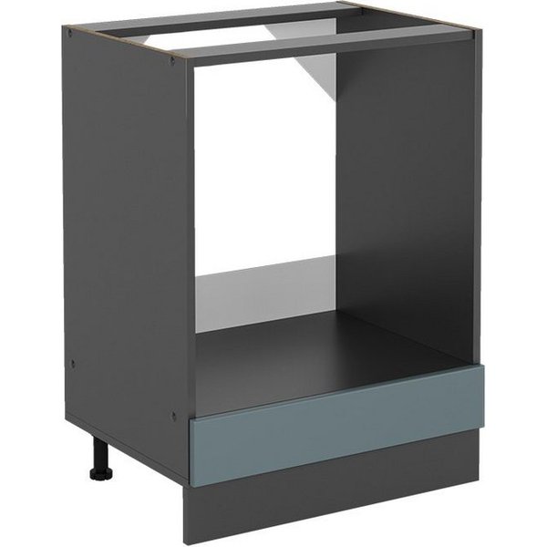 Vicco Herdumbauschrank R-Line, Blau-Grau/Anthrazit, 60 cm ohne Arbeitsplatte (1-St)