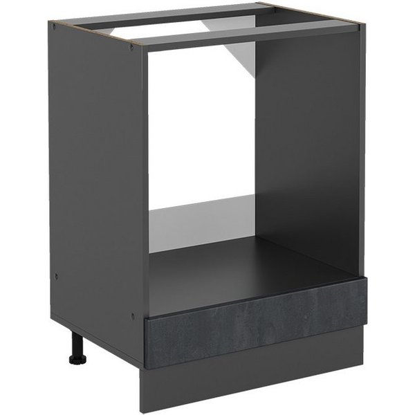 Vicco Herdumbauschrank R-Line, Schwarz Beton/Anthrazit, 60 cm ohne Arbeitsplatte (1-St)