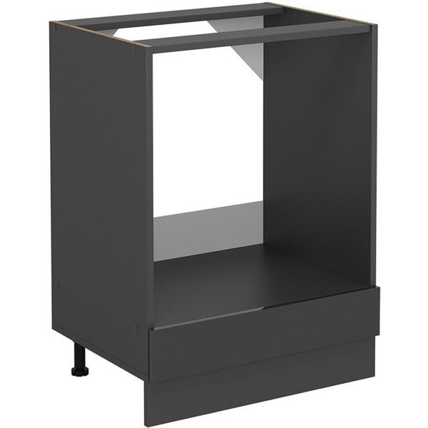 Vicco Herdumbauschrank R-Line, Anthrazit Hochglanz/Anthrazit, 60 cm ohne Arbeitsplatte (1-St)