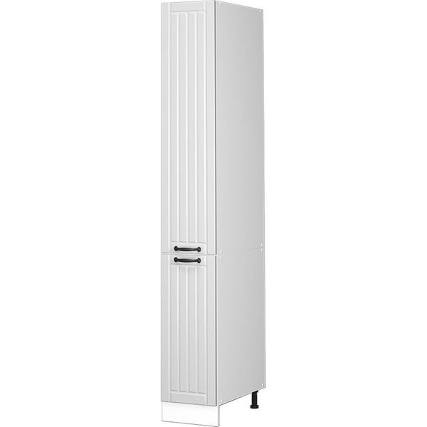 Vicco Hochschrank Fame-Line, Weiß, 30 cm (1-St) Adjustable Feet