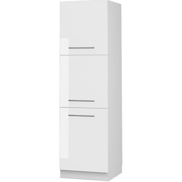 Vicco Hochschrank Fame-Line, Weiß Hochglanz/Weiß, 60 cm (1-St)
