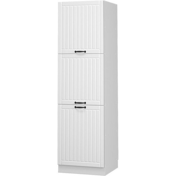 Vicco Hochschrank Fame-Line, Weiß Landhaus/Weiß, 60 cm (1-St)