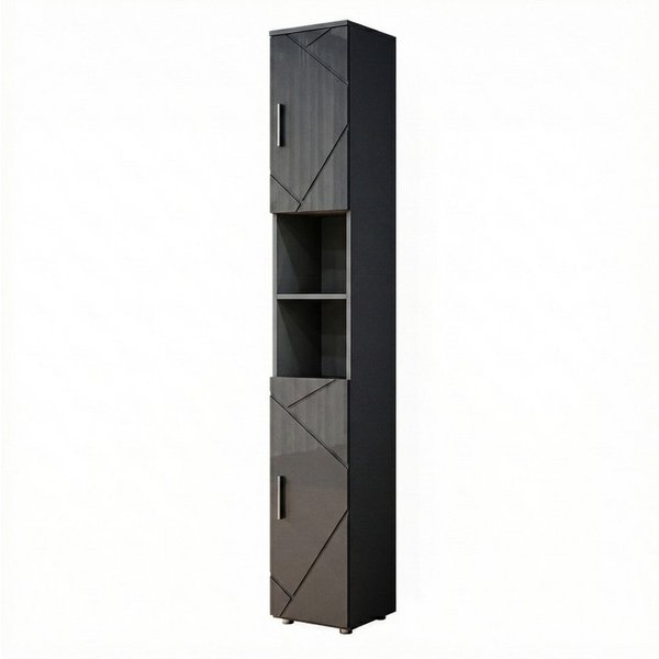 Vicco Hochschrank Irma, Anthrazit Hochglanz, 30 x 192 cm (1-St)