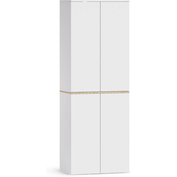 Vicco Hochschrank Viktor, Weiß/Artisan-Eiche, 68 x 188.6 cm mit 6 geschlossenen Fäc... (1-St)