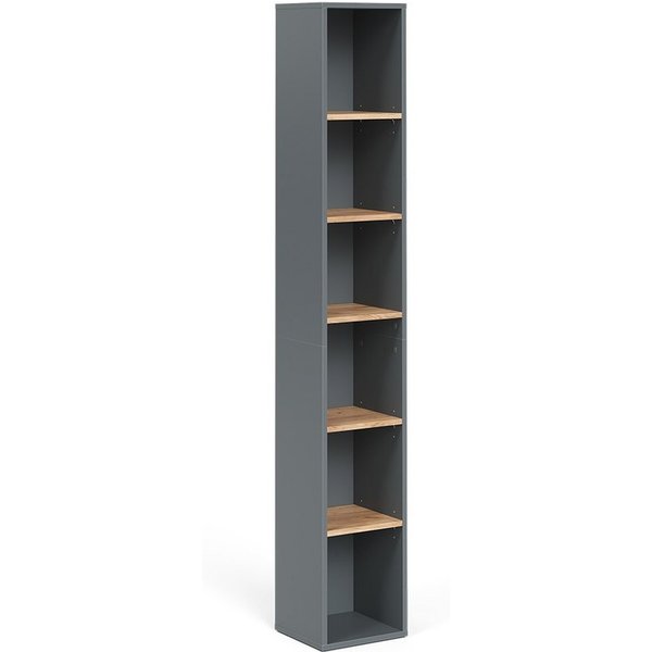 Vicco Hochschrank Viktor, Anthrazit/Goldkraft Eiche, 30 x 188.6 cm (1-St)