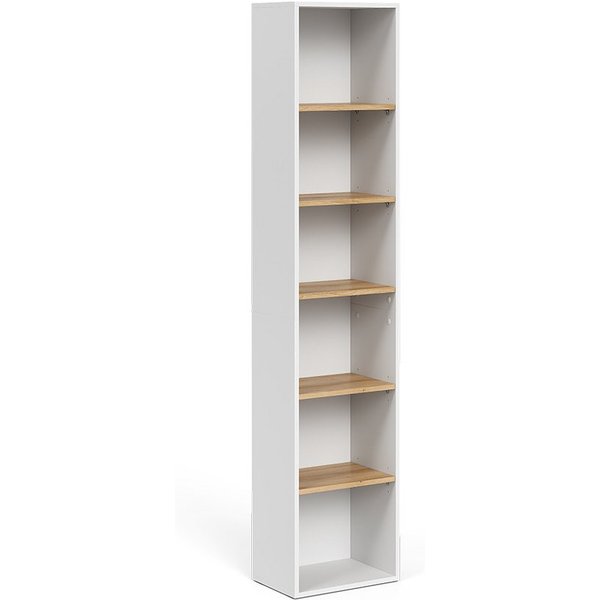 Vicco Hochschrank Viktor, Weiß/Artisan, 40.2 x 188.6 cm (1-St)
