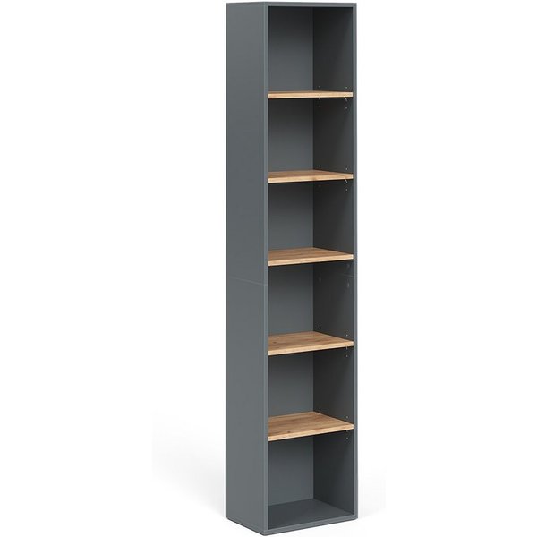 Vicco Hochschrank Viktor, Anthrazit/Goldkraft Eiche/Goldkraft Eiche, 40.2 x 188.6 cm (1-St)