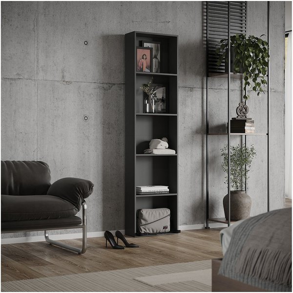 Vicco Kleiderschrank Elmo, Anthrazit, 50 x 200 cm (1-St)
