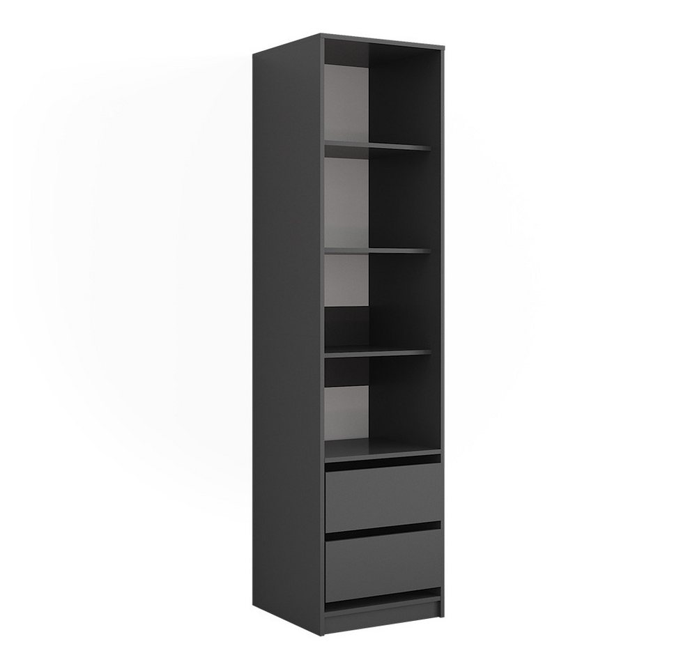 Vicco Kleiderschrank Elmo, Anthrazit, 50 x 200 cm (1-St) – Bild 2 von 5