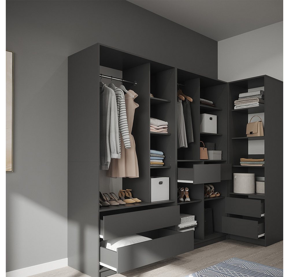 Vicco Kleiderschrank Elmo, Anthrazit, 50 x 200 cm (1-St) – Bild 5 von 5