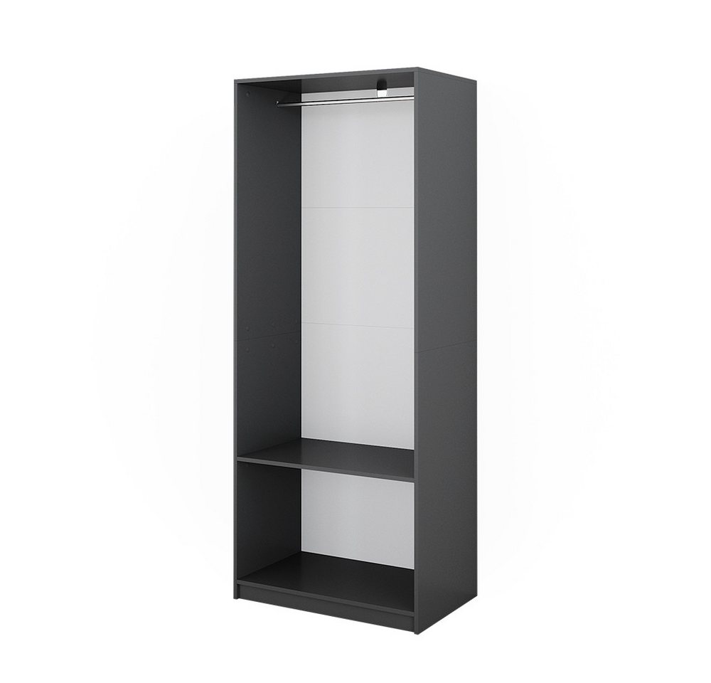 Vicco Kleiderschrank Elmo, Anthrazit, 80 x 200 cm (1-St) – Bild 2 von 5