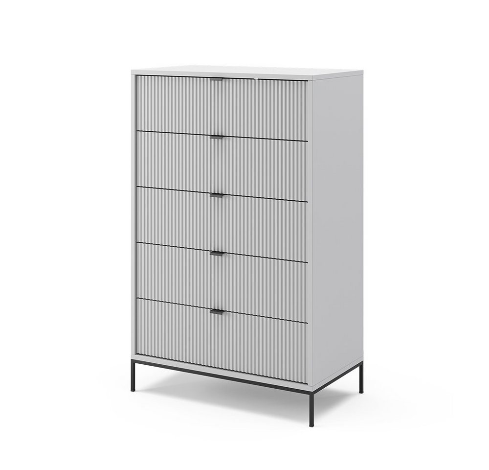 Vicco Kommode Eliza, Grau, 76 x 120 cm (1 St) – Bild 2 von 5
