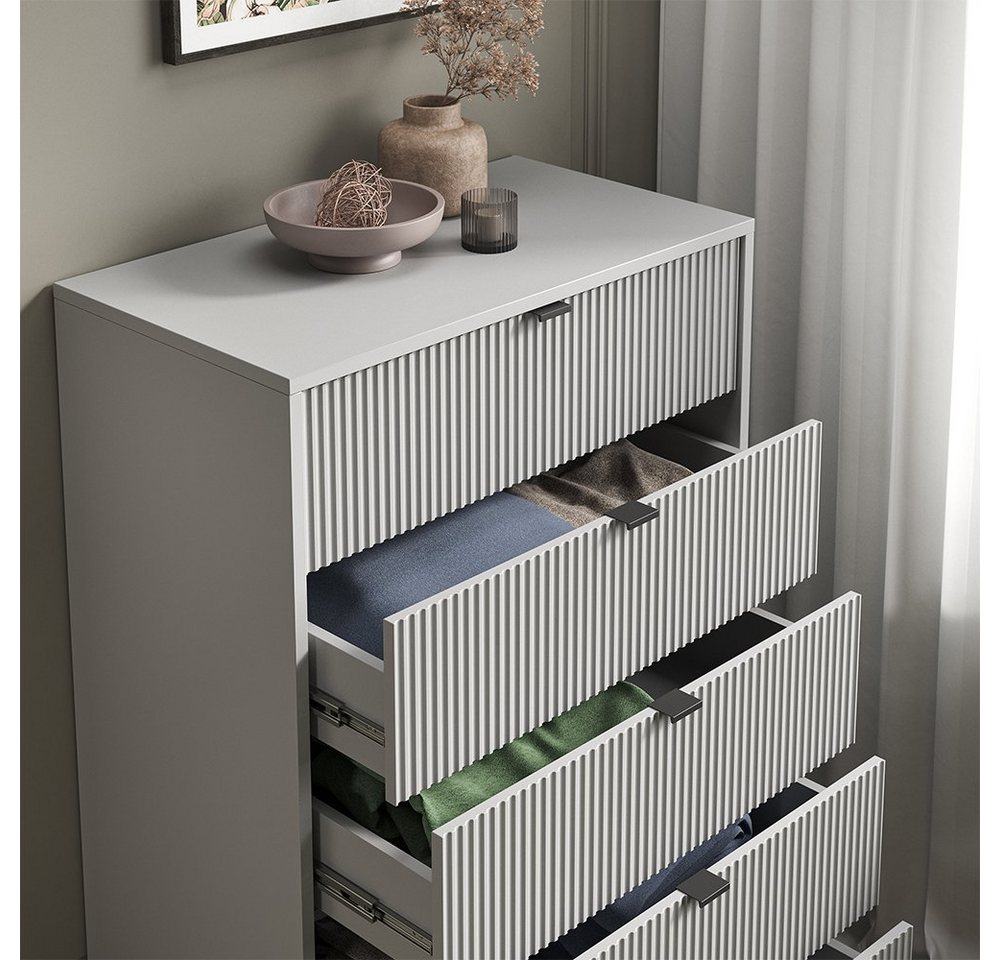 Vicco Kommode Eliza, Grau, 76 x 120 cm (1 St) – Bild 5 von 5