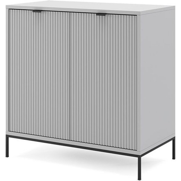 Vicco Kommode Eliza, Grau, 42 x 81.2 cm mit 2 Türen (1 St)
