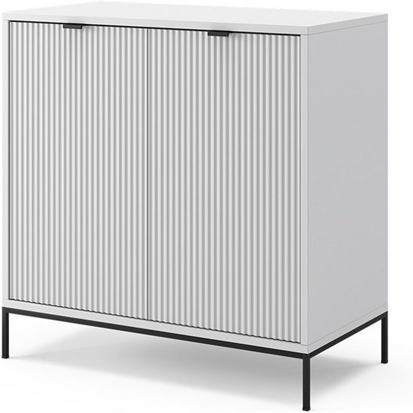 Vicco Kommode Eliza, Weiß, 80 x 81.2 cm mit 2 Türen (1 St)