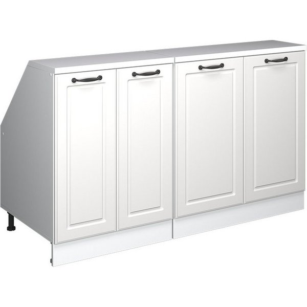 Vicco Kommode Rion, Weiß Landhaus/Weiß, 140 cm 2er Set Schrankkorpuss 60 cm Tiefe (2 St)