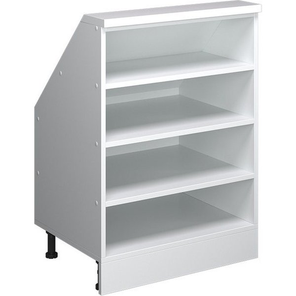 Vicco Kommode Rion, Weiß, 60 x 81.6 cm mit 4 Fächern (1 St)