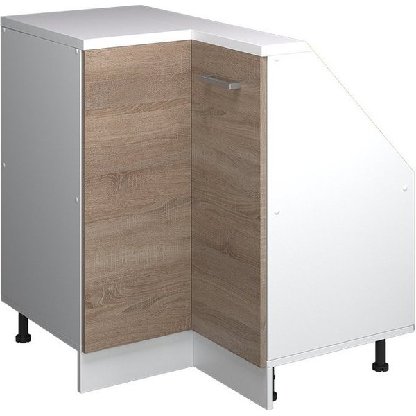 Vicco Kommode Rion, Sonoma/Weiß/Weiß, 75.6 x 81.6 cm mit 1 Tür (1 St)